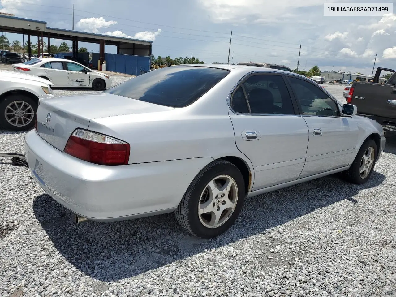 2003 Acura 3.2Tl VIN: 19UUA56683A071499 Lot: 62935955