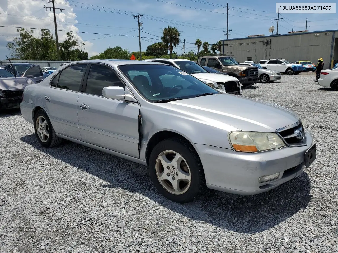 2003 Acura 3.2Tl VIN: 19UUA56683A071499 Lot: 62935955