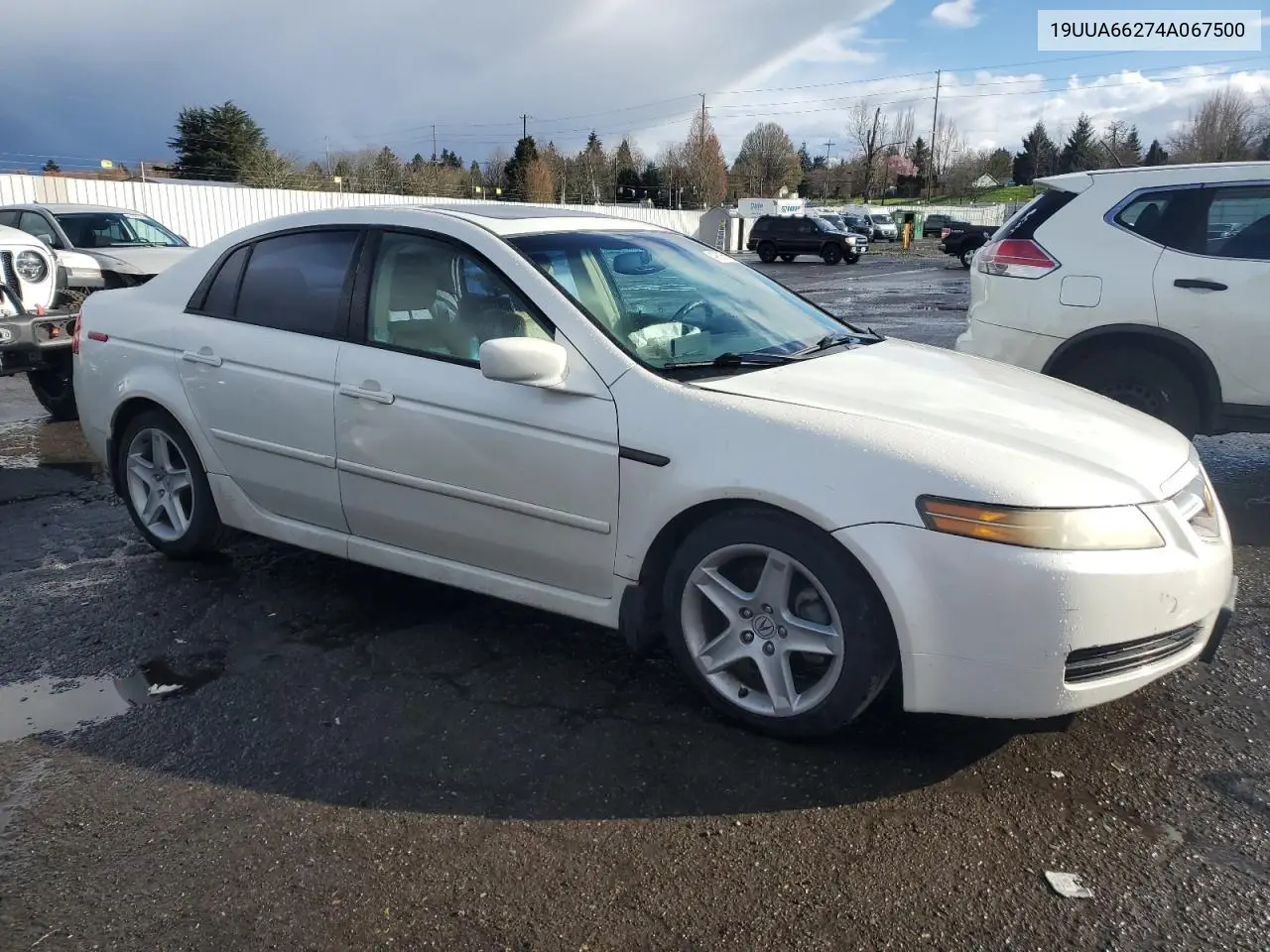2004 Acura Tl VIN: 19UUA66274A067500 Lot: 49515565