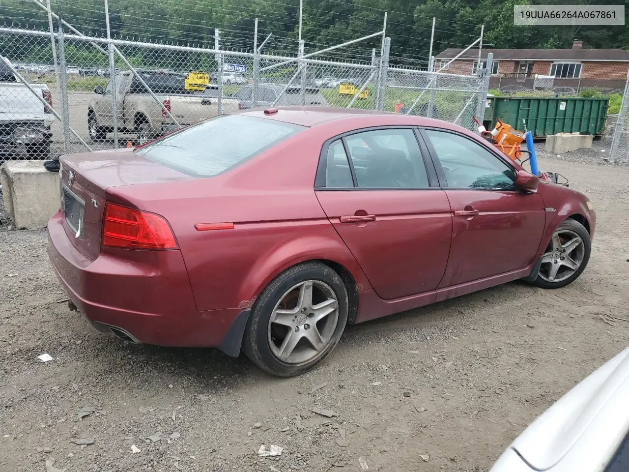 2004 Acura Tl VIN: 19UUA66264A067861 Lot: 62689785