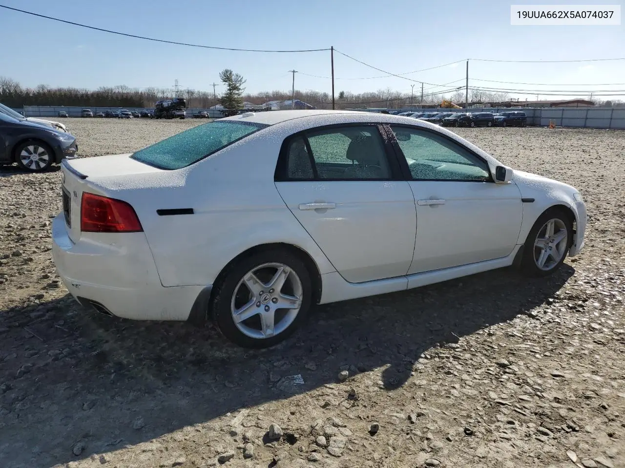 2005 Acura Tl VIN: 19UUA662X5A074037 Lot: 50592365