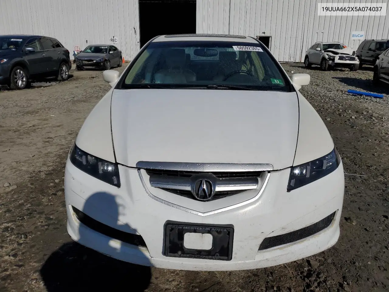 2005 Acura Tl VIN: 19UUA662X5A074037 Lot: 50592365