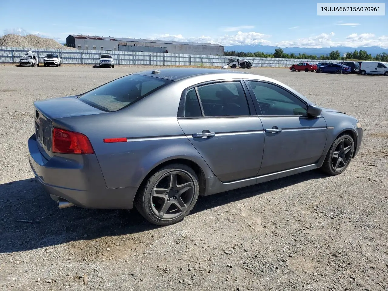 2005 Acura Tl VIN: 19UUA66215A070961 Lot: 55532555