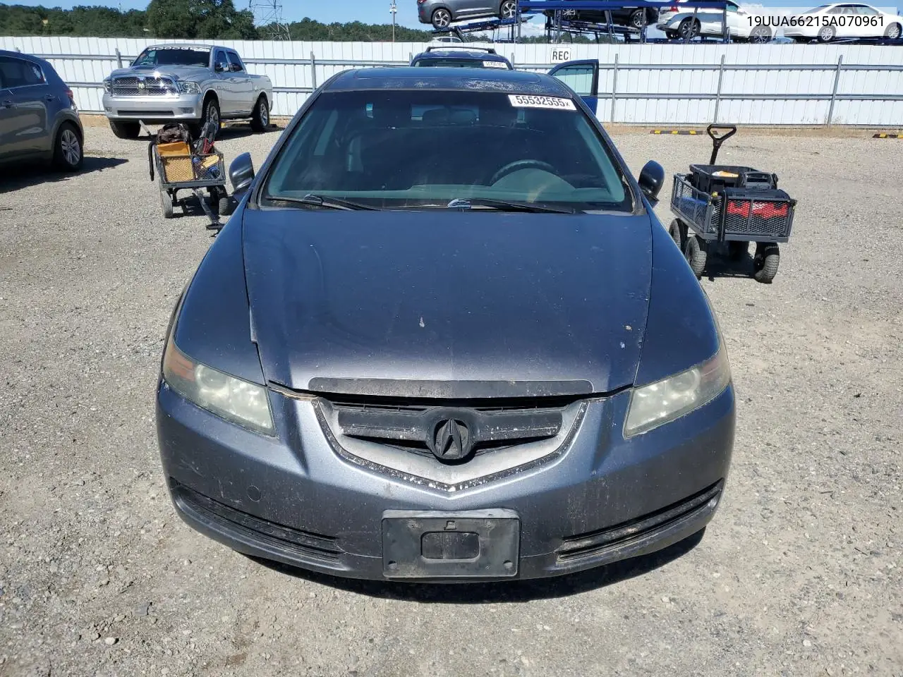 2005 Acura Tl VIN: 19UUA66215A070961 Lot: 55532555