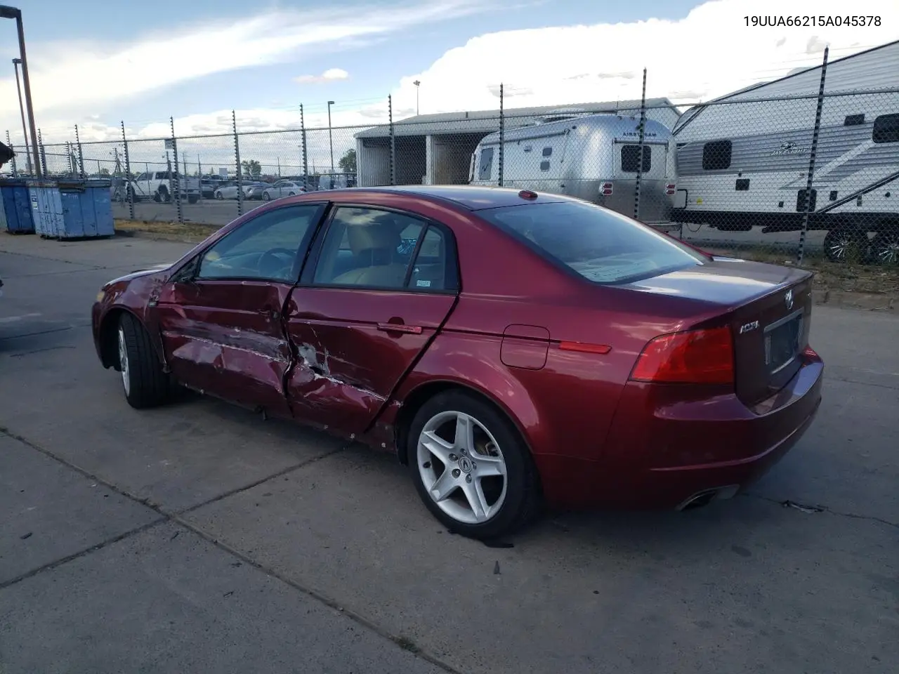 2005 Acura Tl VIN: 19UUA66215A045378 Lot: 56478525