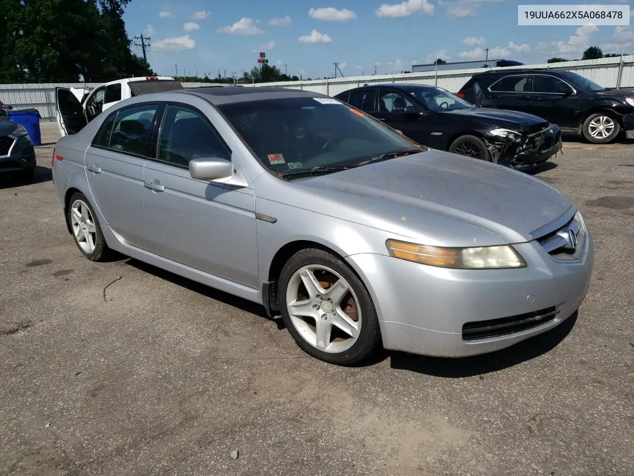 2005 Acura Tl VIN: 19UUA662X5A068478 Lot: 61725275