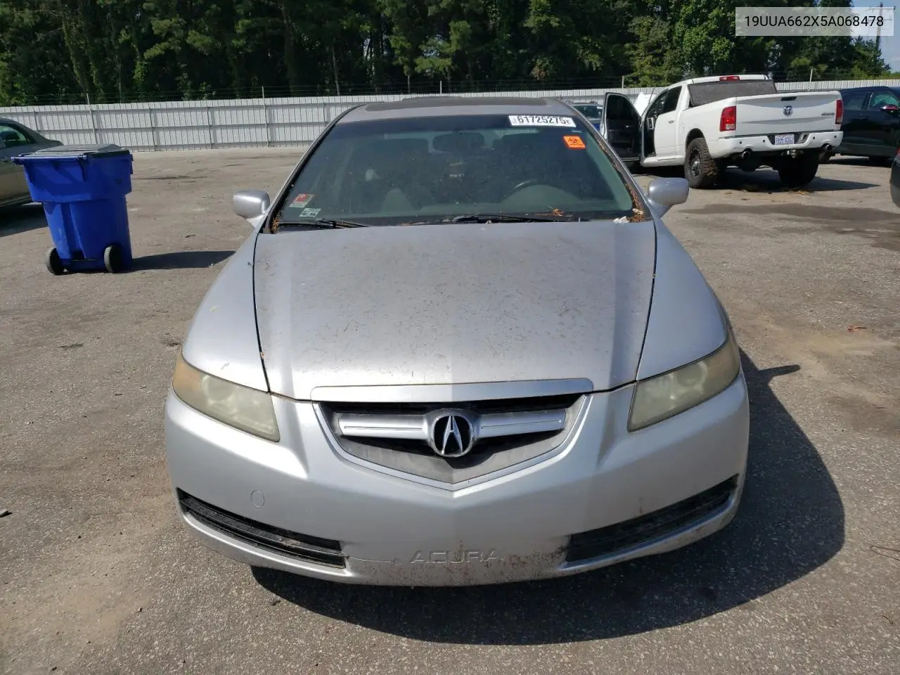 2005 Acura Tl VIN: 19UUA662X5A068478 Lot: 61725275