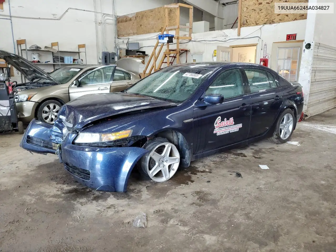 2005 Acura Tl VIN: 19UUA66245A034827 Lot: 62766885