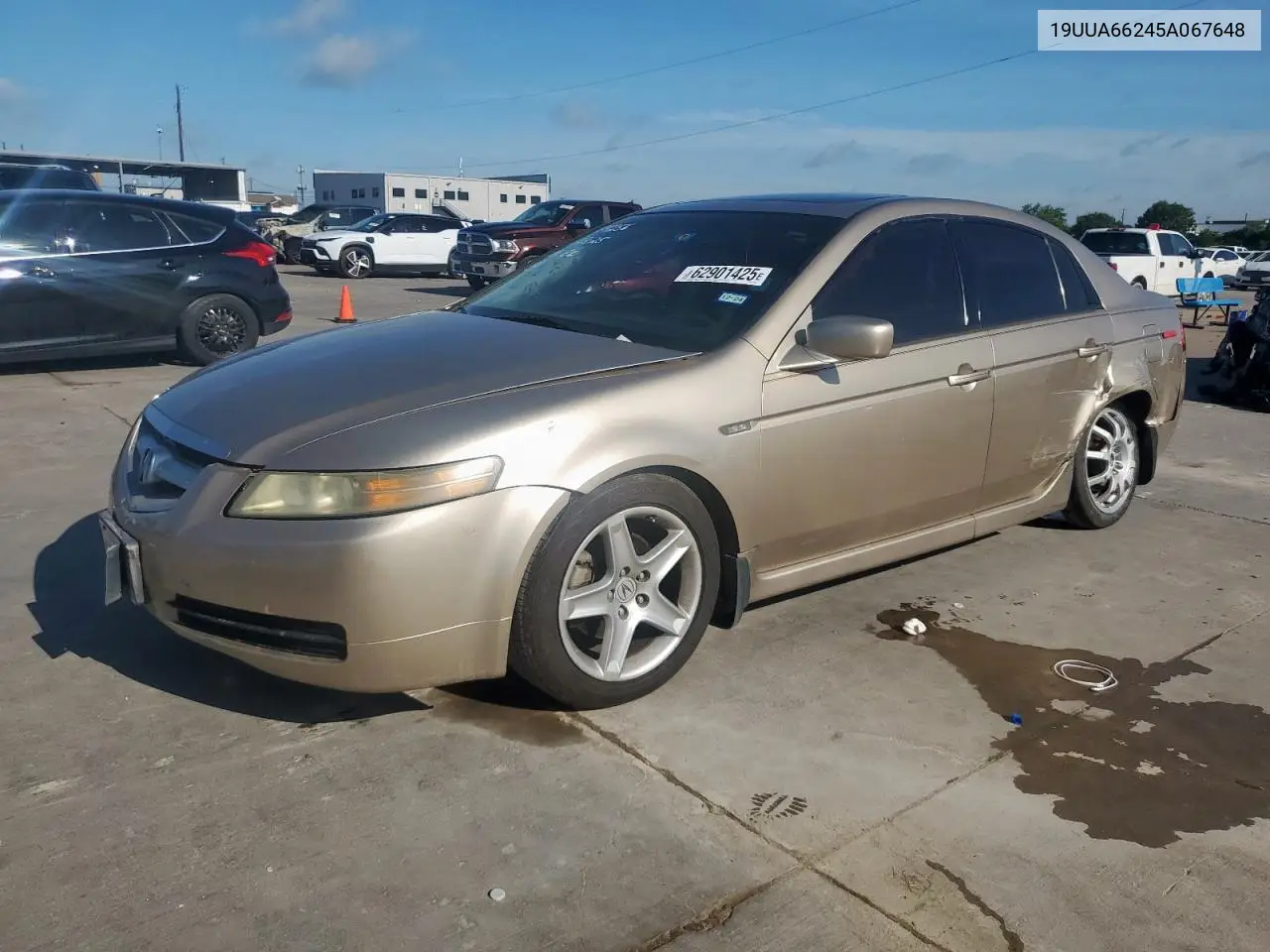 2005 Acura Tl VIN: 19UUA66245A067648 Lot: 62901425