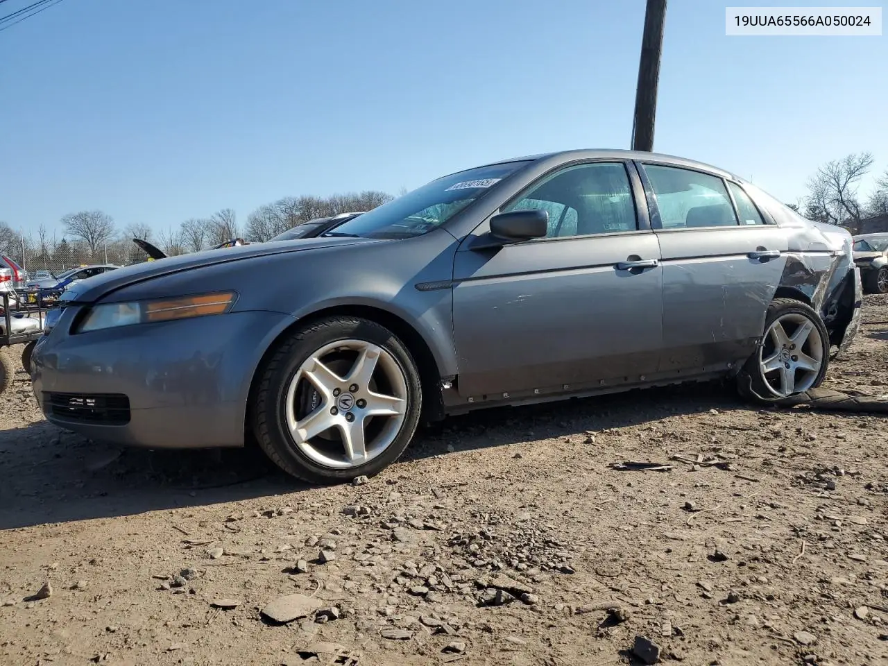 2006 Acura 3.2Tl VIN: 19UUA65566A050024 Lot: 48690165
