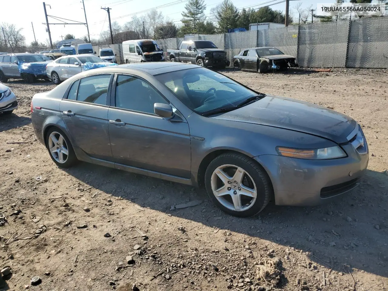 2006 Acura 3.2Tl VIN: 19UUA65566A050024 Lot: 48690165