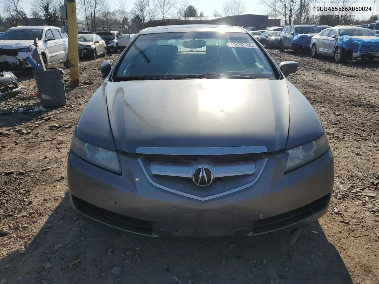 2006 Acura 3.2Tl VIN: 19UUA65566A050024 Lot: 48690165