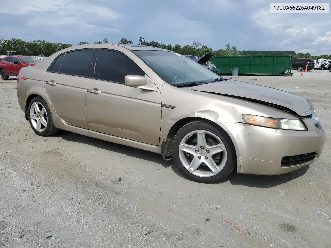 2006 Acura 3.2Tl VIN: 19UUA66226A049182 Lot: 61034365