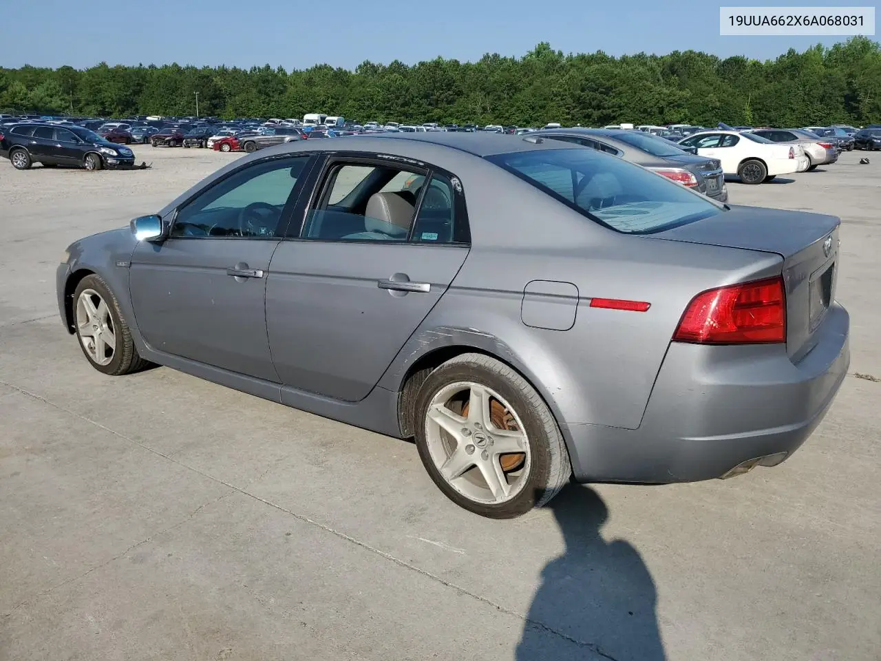 2006 Acura 3.2Tl VIN: 19UUA662X6A068031 Lot: 62094285