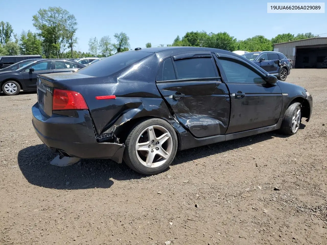 2006 Acura 3.2Tl VIN: 19UUA66206A029089 Lot: 62136515