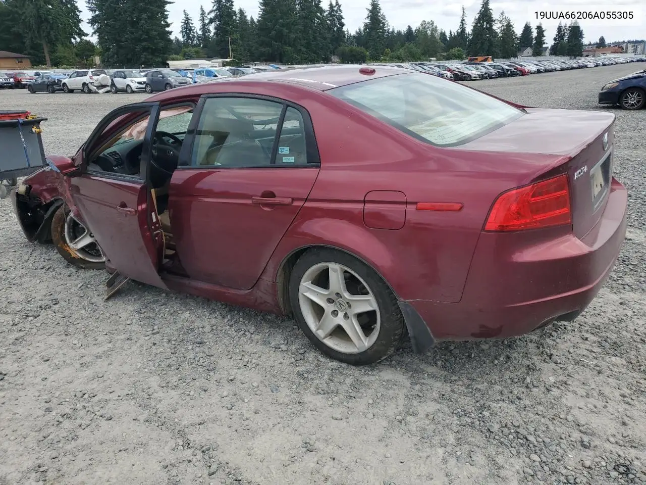 2006 Acura 3.2Tl VIN: 19UUA66206A055305 Lot: 62511385