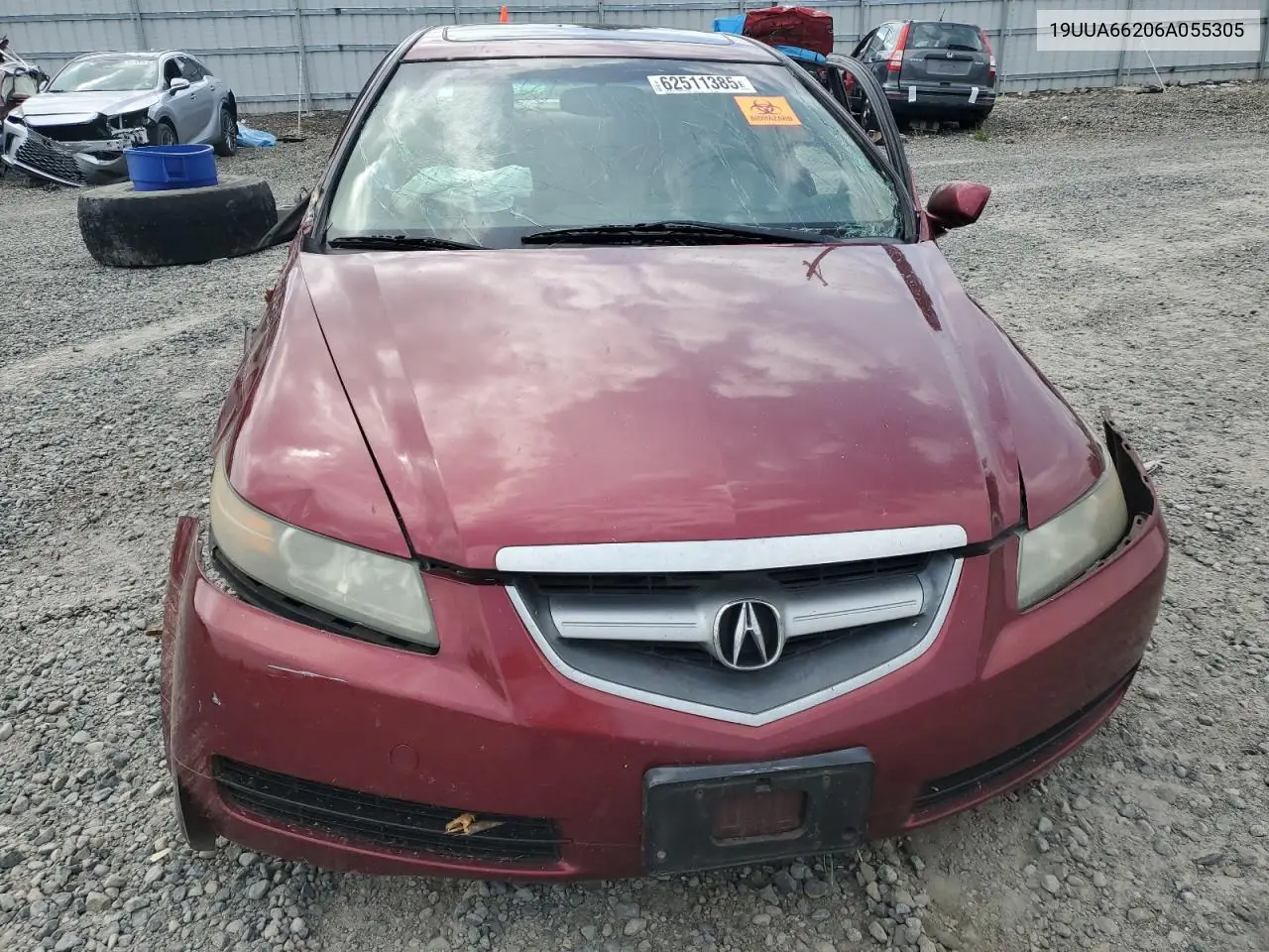 2006 Acura 3.2Tl VIN: 19UUA66206A055305 Lot: 62511385