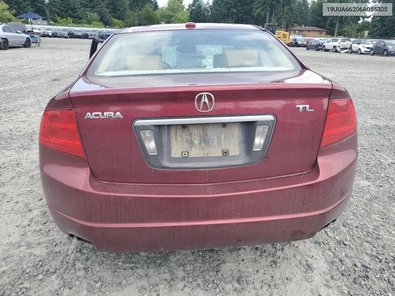 2006 Acura 3.2Tl VIN: 19UUA66206A055305 Lot: 62511385