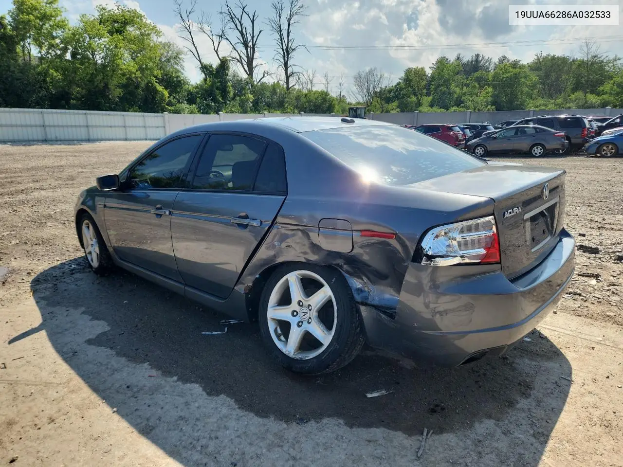 2006 Acura 3.2Tl VIN: 19UUA66286A032533 Lot: 62756465