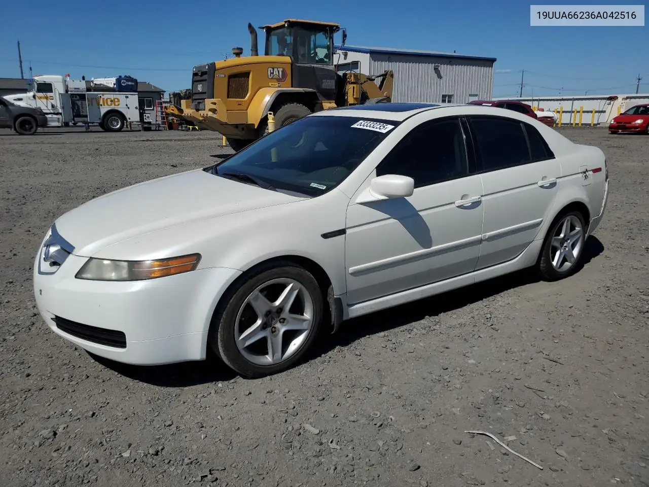 2006 Acura 3.2Tl VIN: 19UUA66236A042516 Lot: 63333235