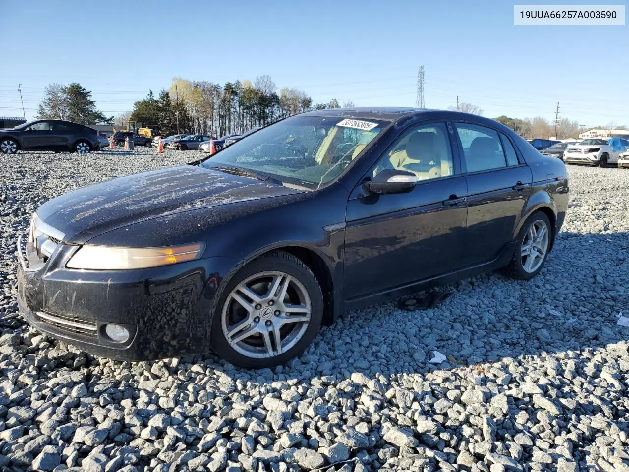 2007 Acura Tl VIN: 19UUA66257A003590 Lot: 50766305
