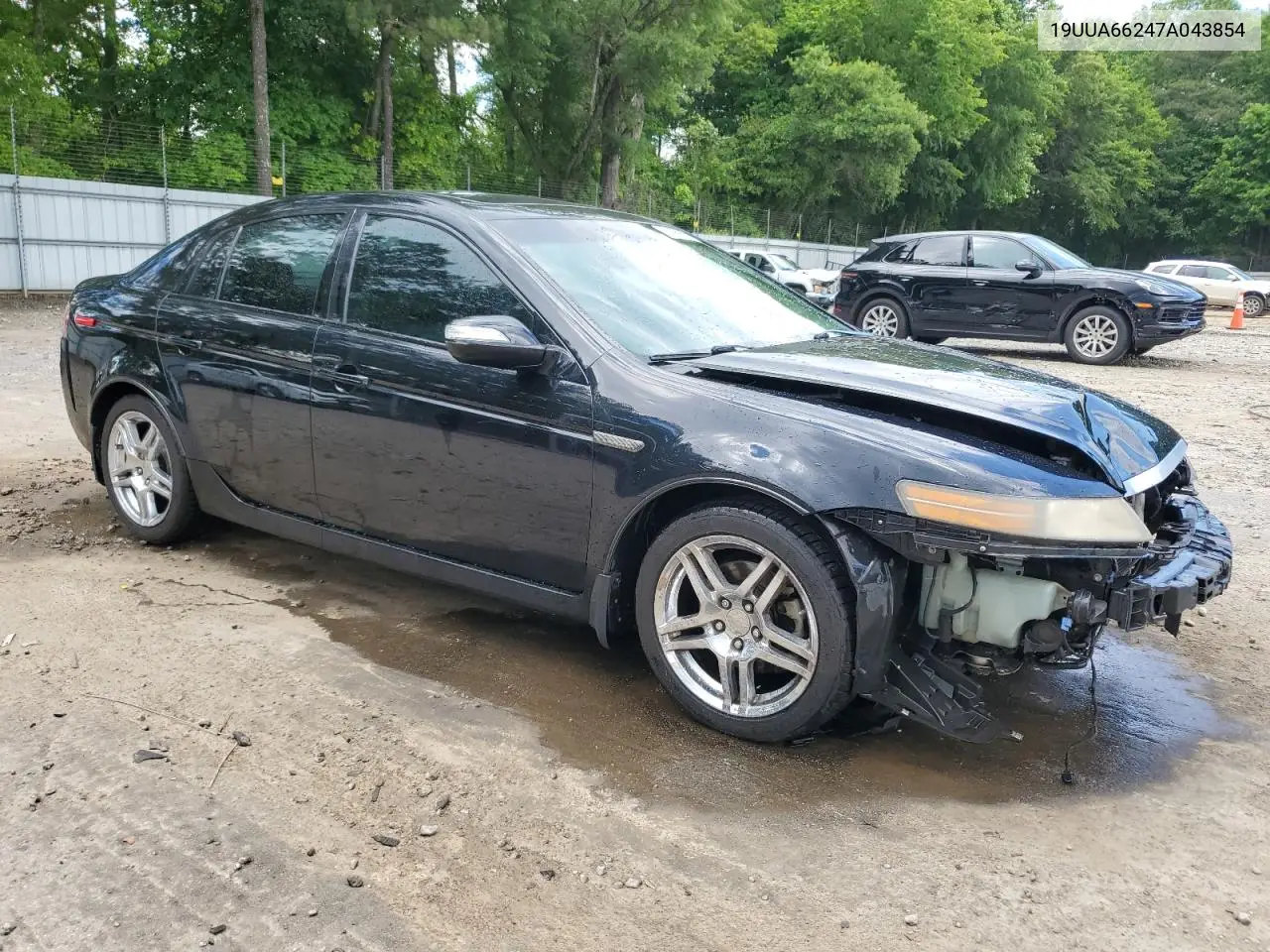 2007 Acura Tl VIN: 19UUA66247A043854 Lot: 56456905
