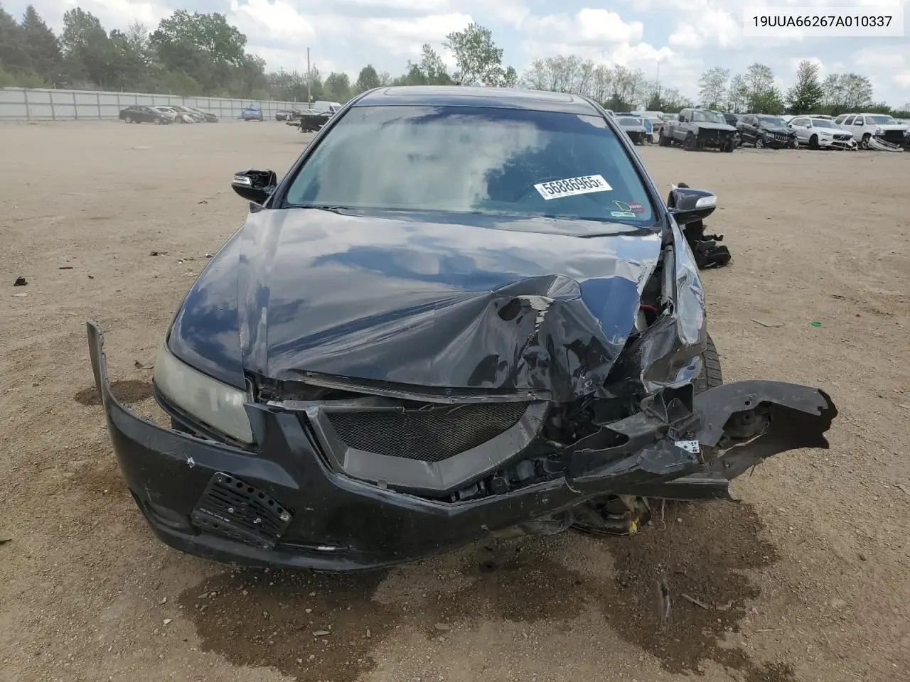 2007 Acura Tl VIN: 19UUA66267A010337 Lot: 56886965