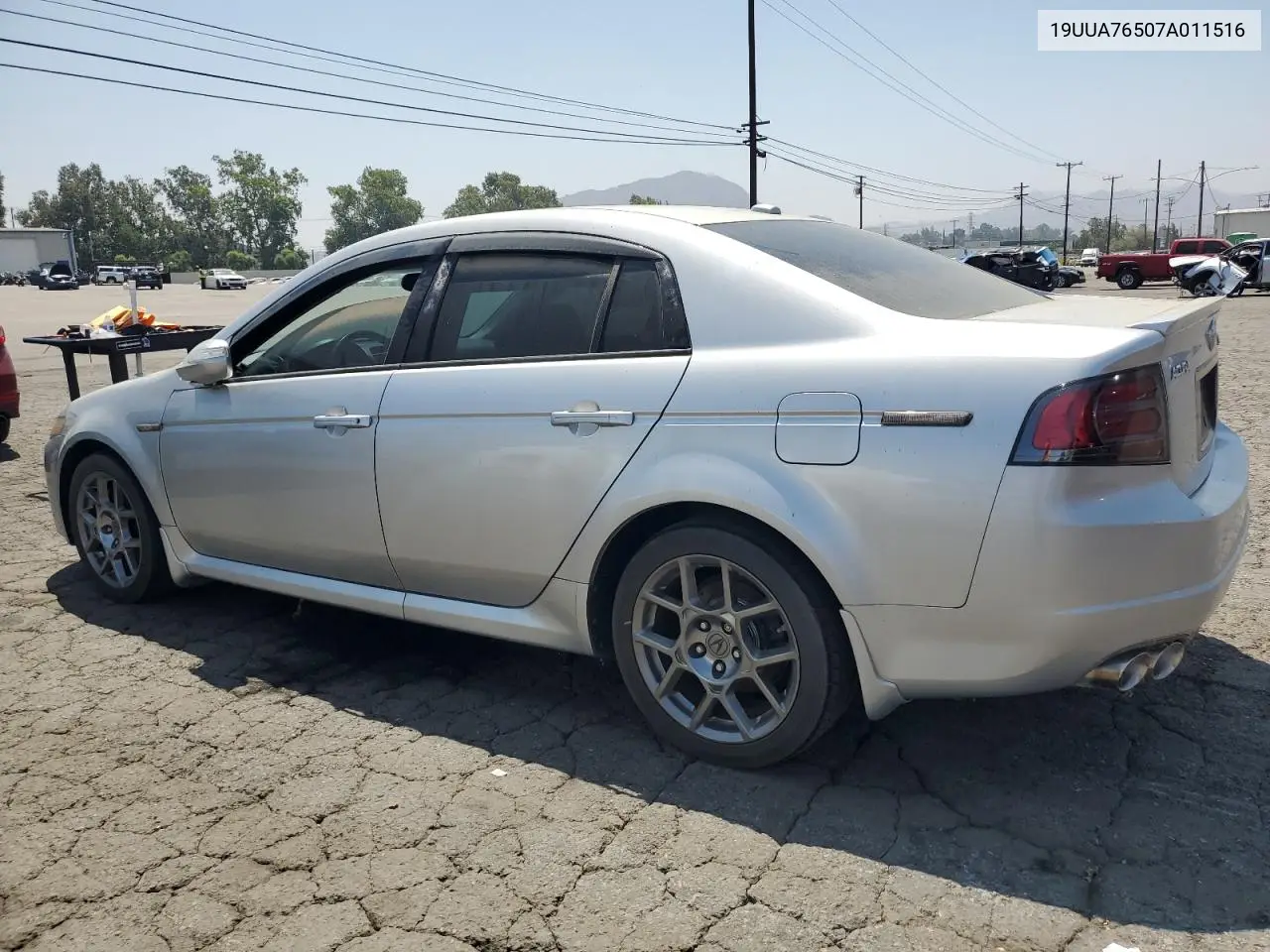 2007 Acura Tl Type S VIN: 19UUA76507A011516 Lot: 62306695