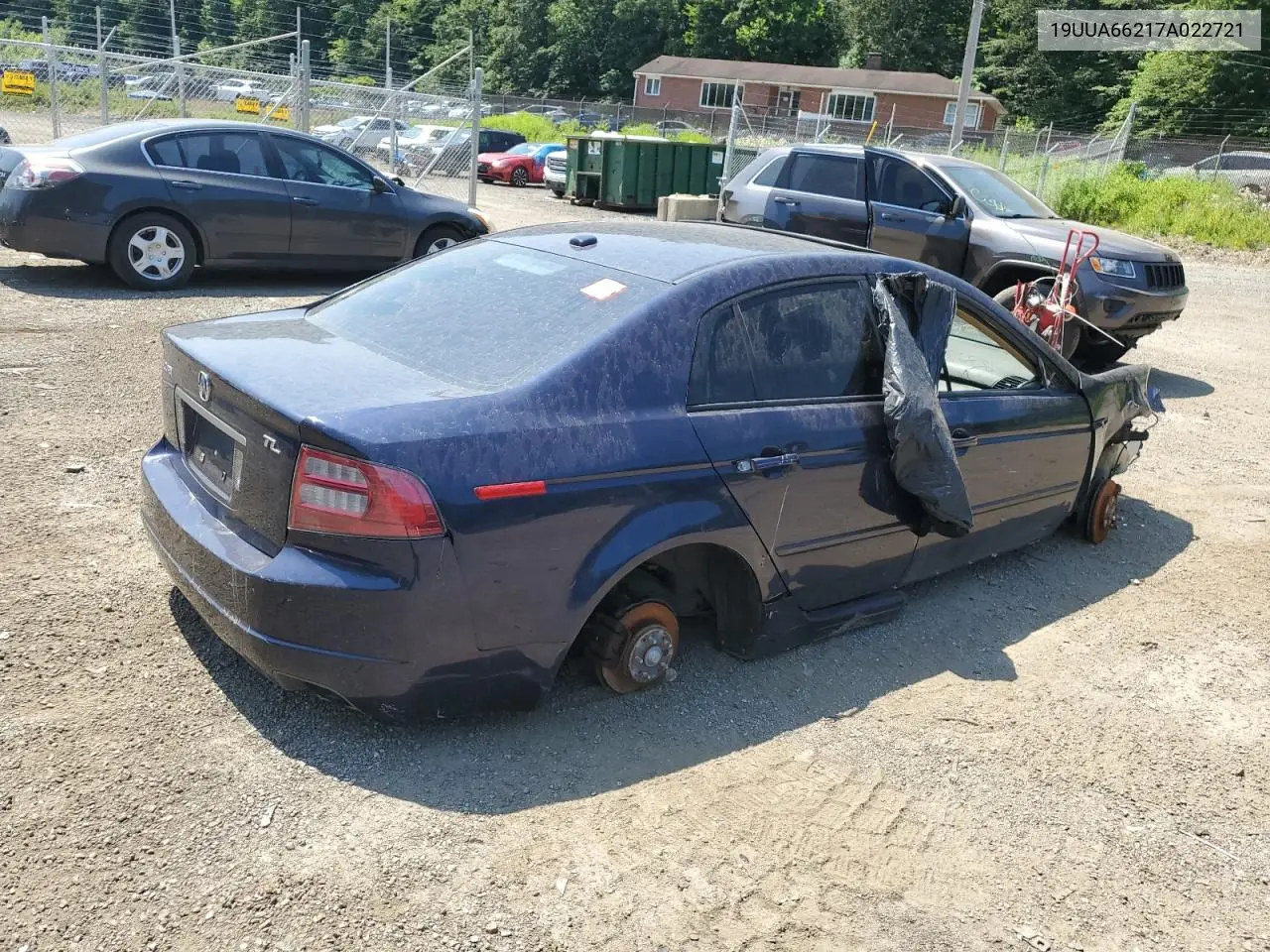2007 Acura Tl VIN: 19UUA66217A022721 Lot: 62647075