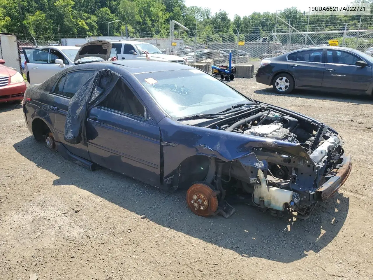 2007 Acura Tl VIN: 19UUA66217A022721 Lot: 62647075