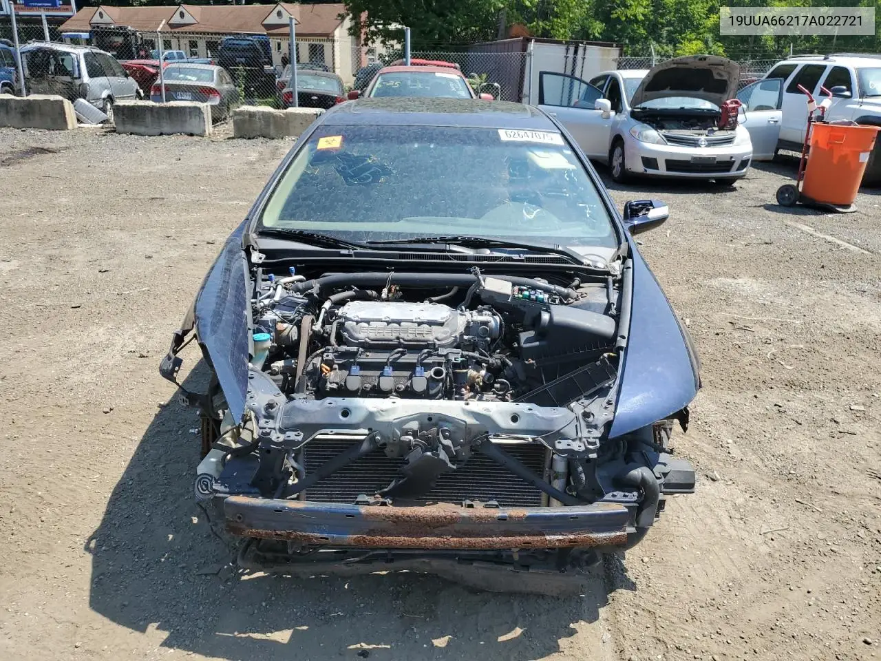 2007 Acura Tl VIN: 19UUA66217A022721 Lot: 62647075