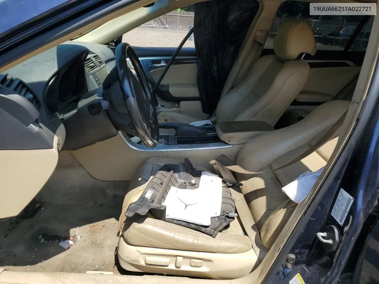 2007 Acura Tl VIN: 19UUA66217A022721 Lot: 62647075