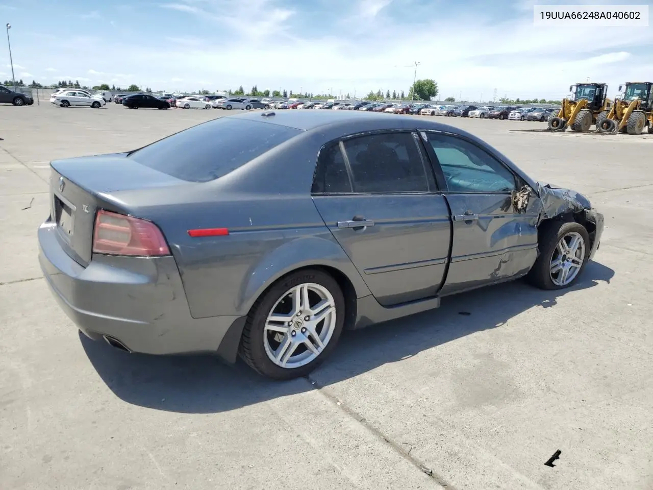 2008 Acura Tl VIN: 19UUA66248A040602 Lot: 57099195