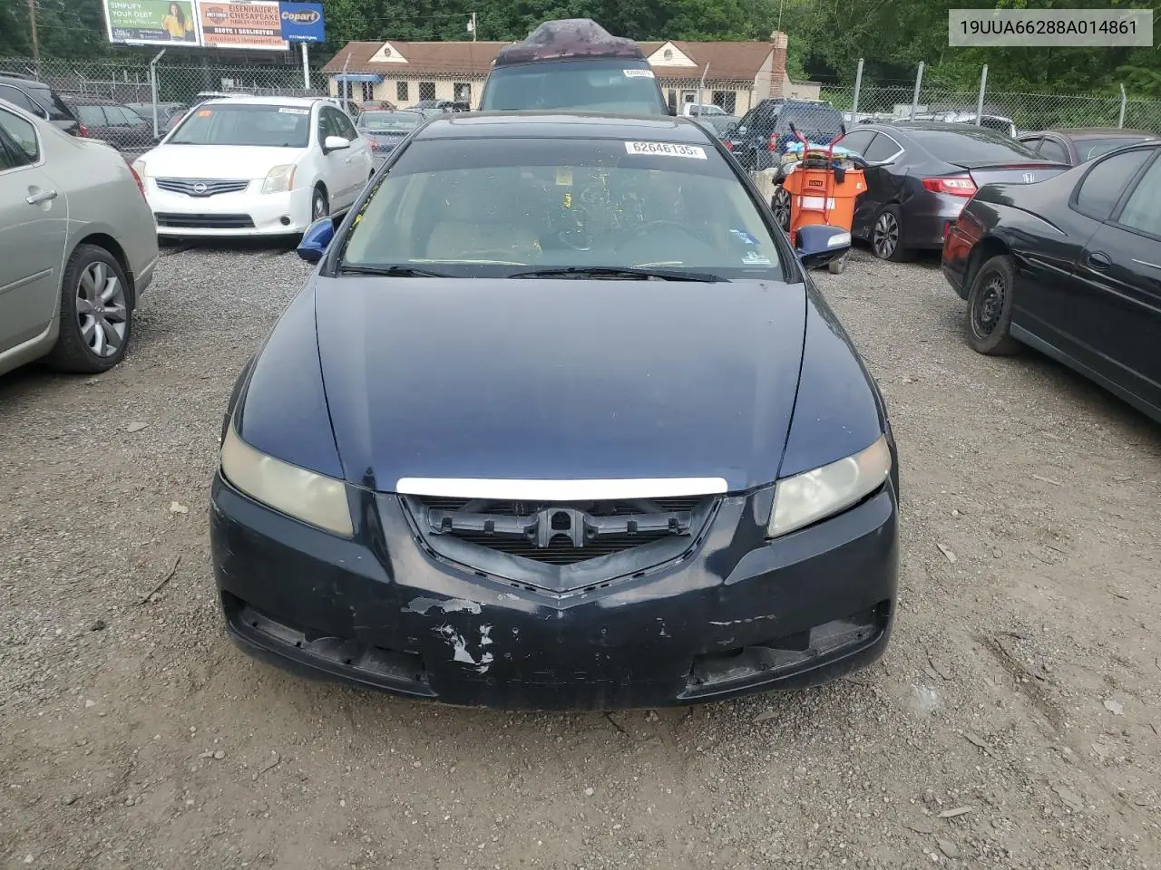 2008 Acura Tl VIN: 19UUA66288A014861 Lot: 62646135