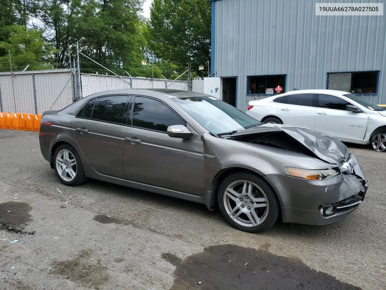 2008 Acura Tl VIN: 19UUA66278A027505 Lot: 62794925