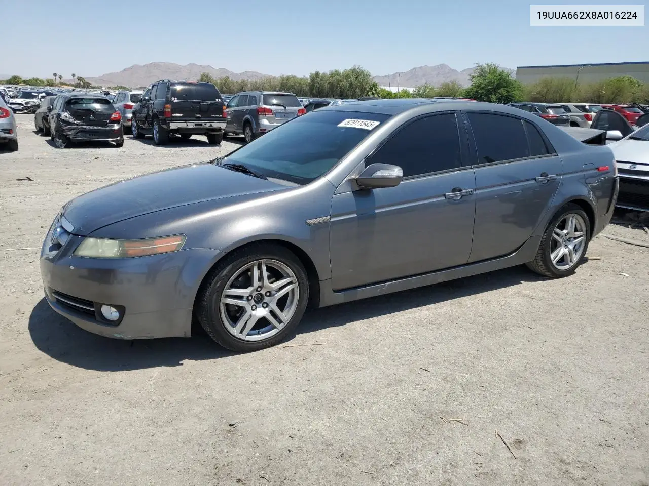 2008 Acura Tl VIN: 19UUA662X8A016224 Lot: 62911545