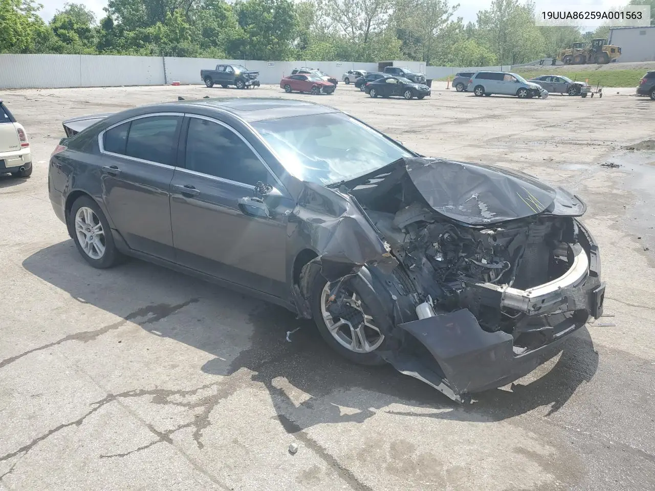 2009 Acura Tl VIN: 19UUA86259A001563 Lot: 55866725