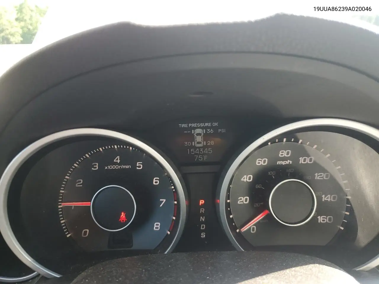 2009 Acura Tl VIN: 19UUA86239A020046 Lot: 56014735