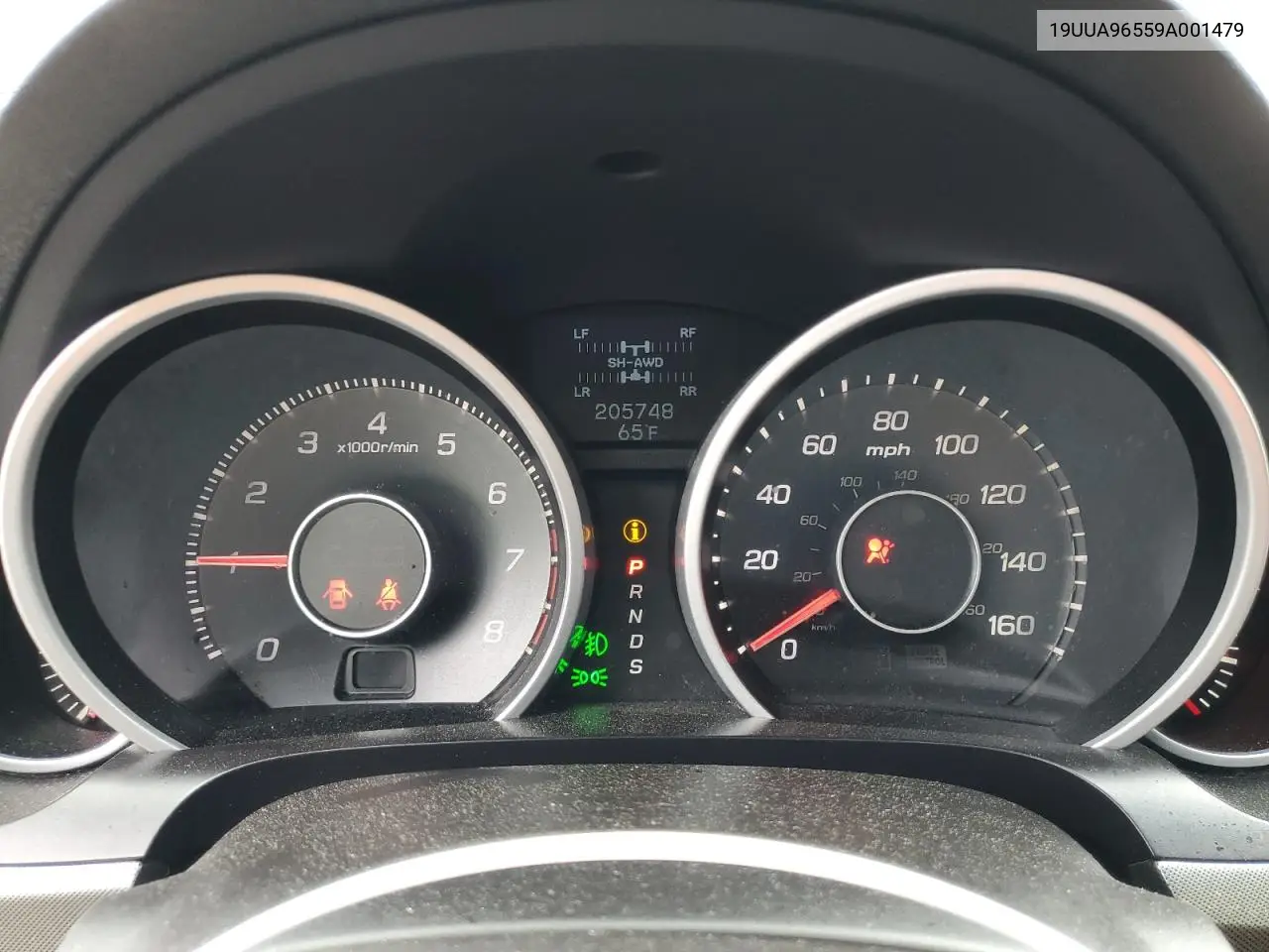 2009 Acura Tl VIN: 19UUA96559A001479 Lot: 56801825