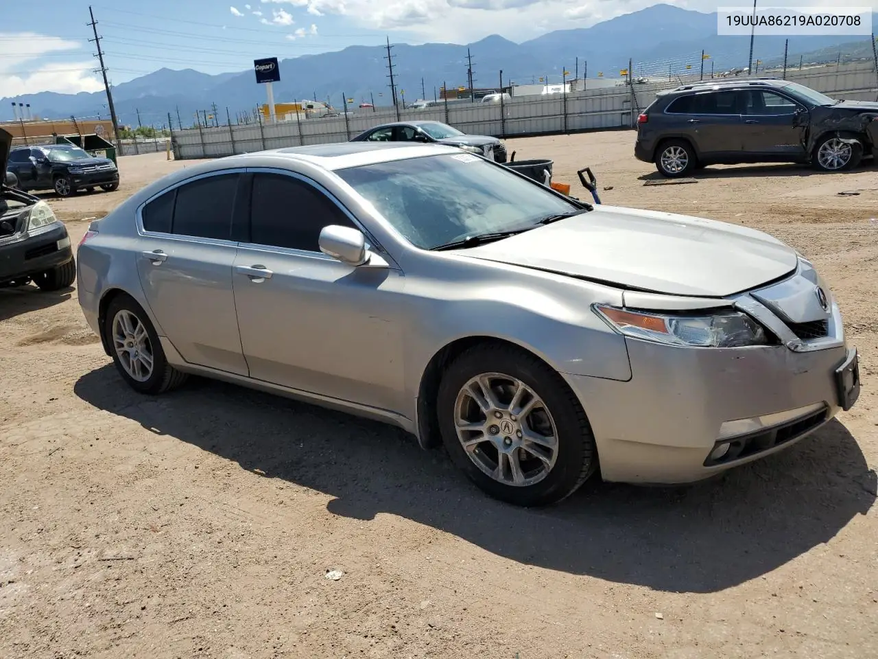 2009 Acura Tl VIN: 19UUA86219A020708 Lot: 63367145