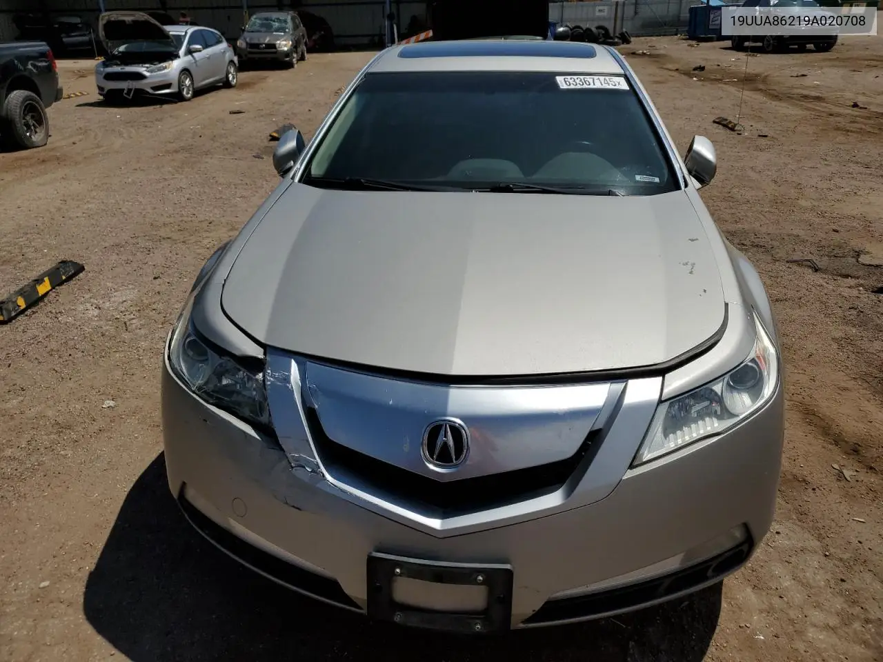 2009 Acura Tl VIN: 19UUA86219A020708 Lot: 63367145