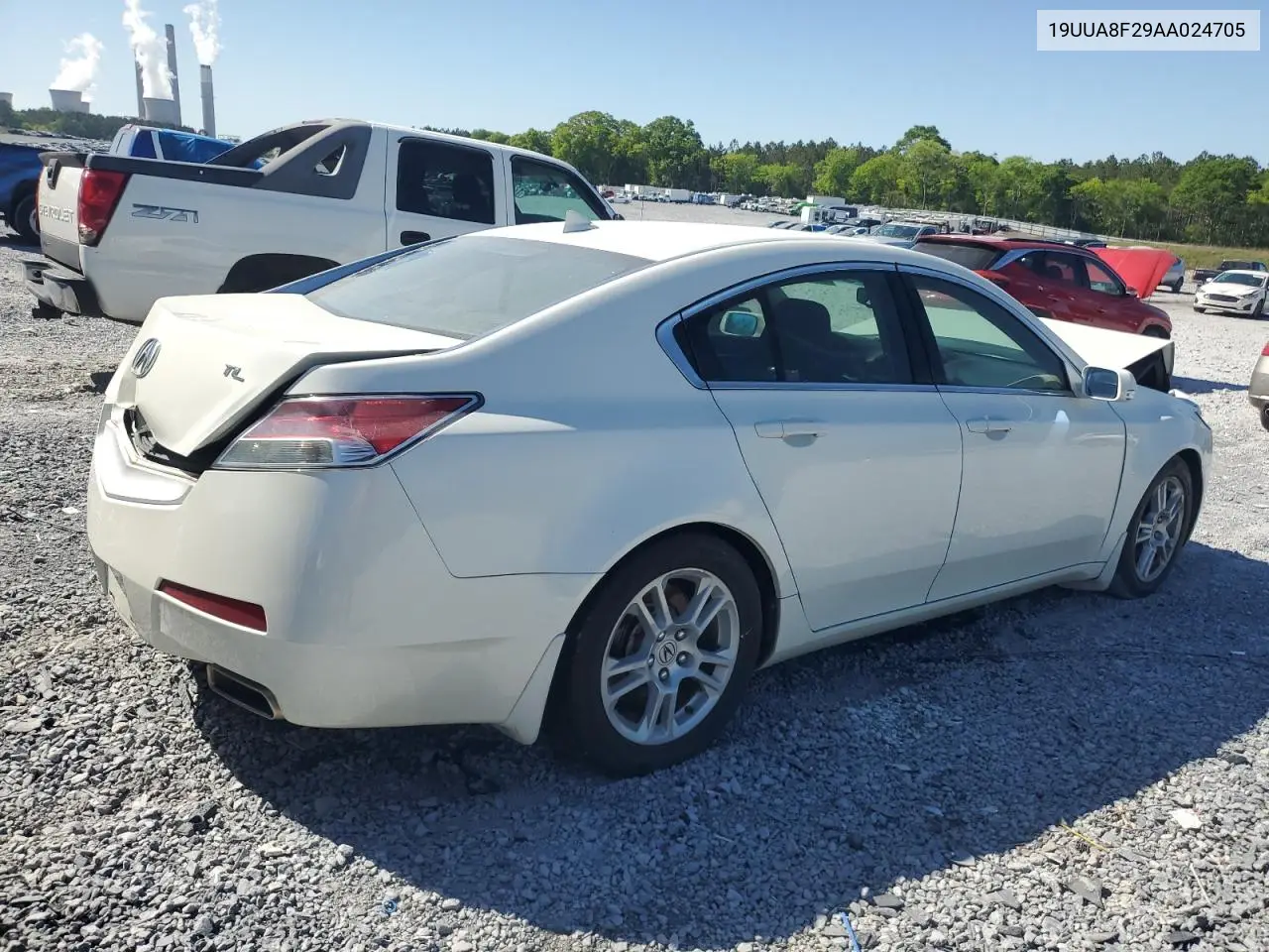 2010 Acura Tl VIN: 19UUA8F29AA024705 Lot: 52616705
