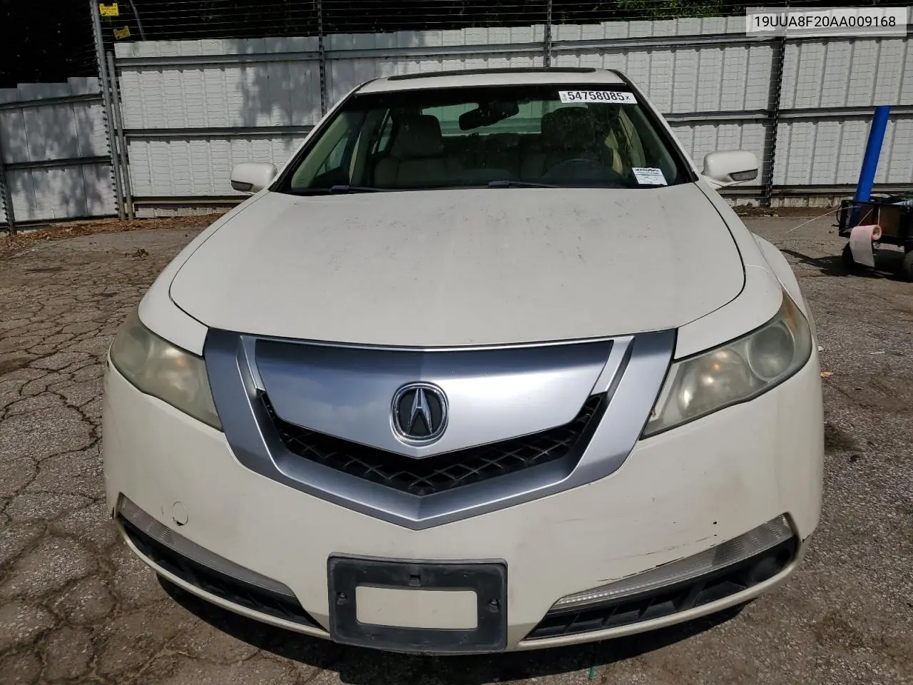 2010 Acura Tl VIN: 19UUA8F20AA009168 Lot: 54758085