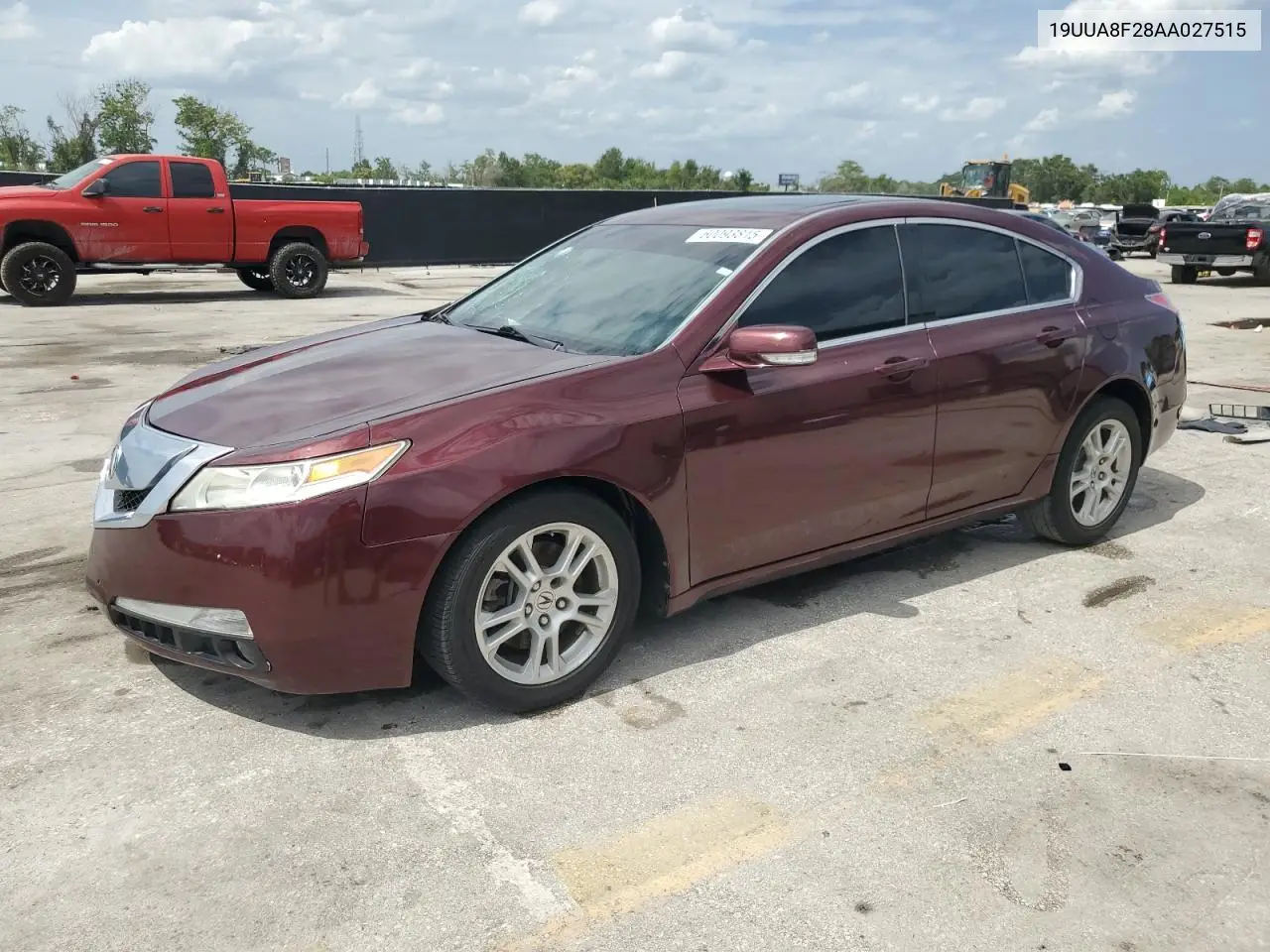 2010 Acura Tl VIN: 19UUA8F28AA027515 Lot: 60093815