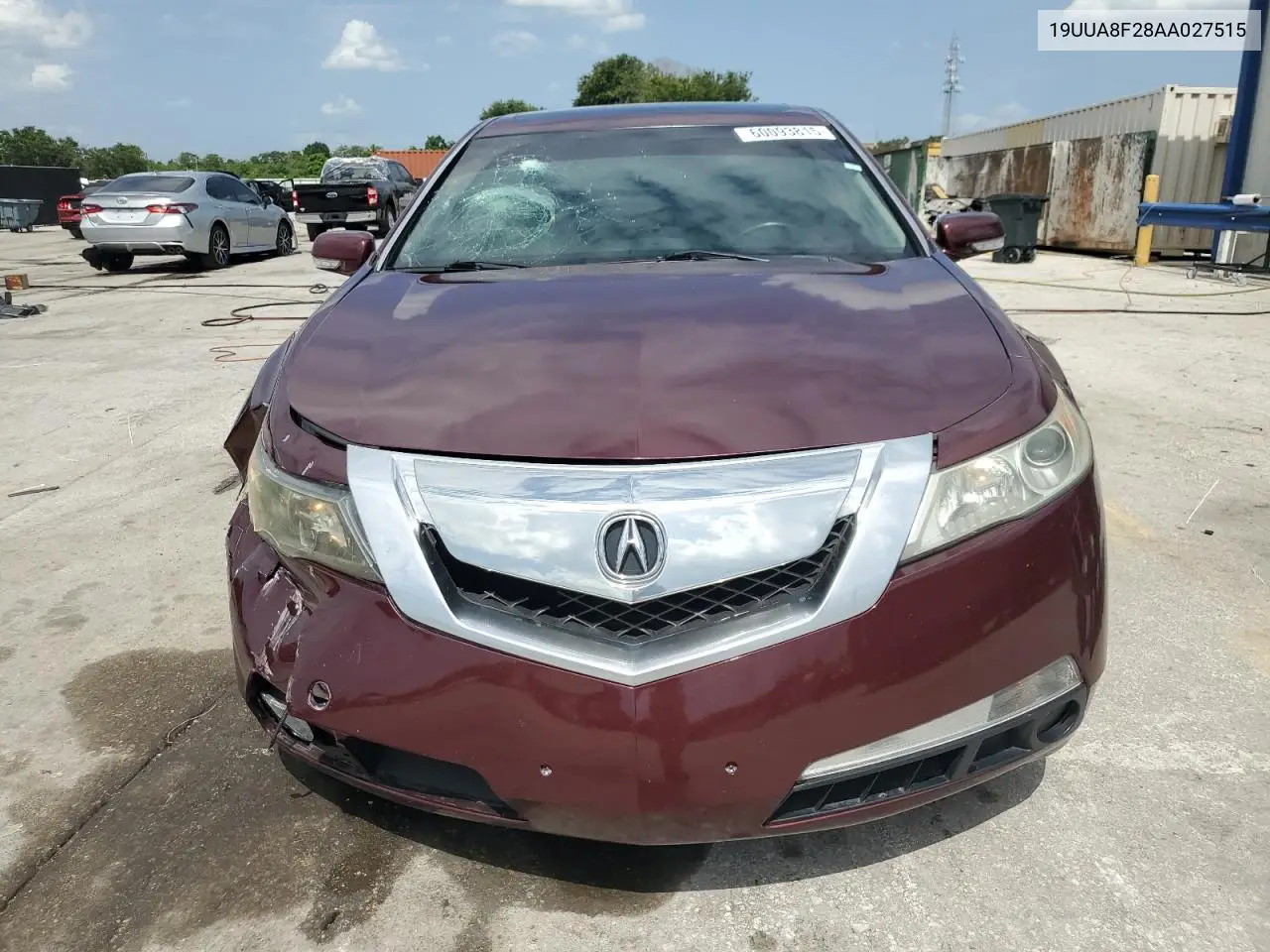 2010 Acura Tl VIN: 19UUA8F28AA027515 Lot: 60093815