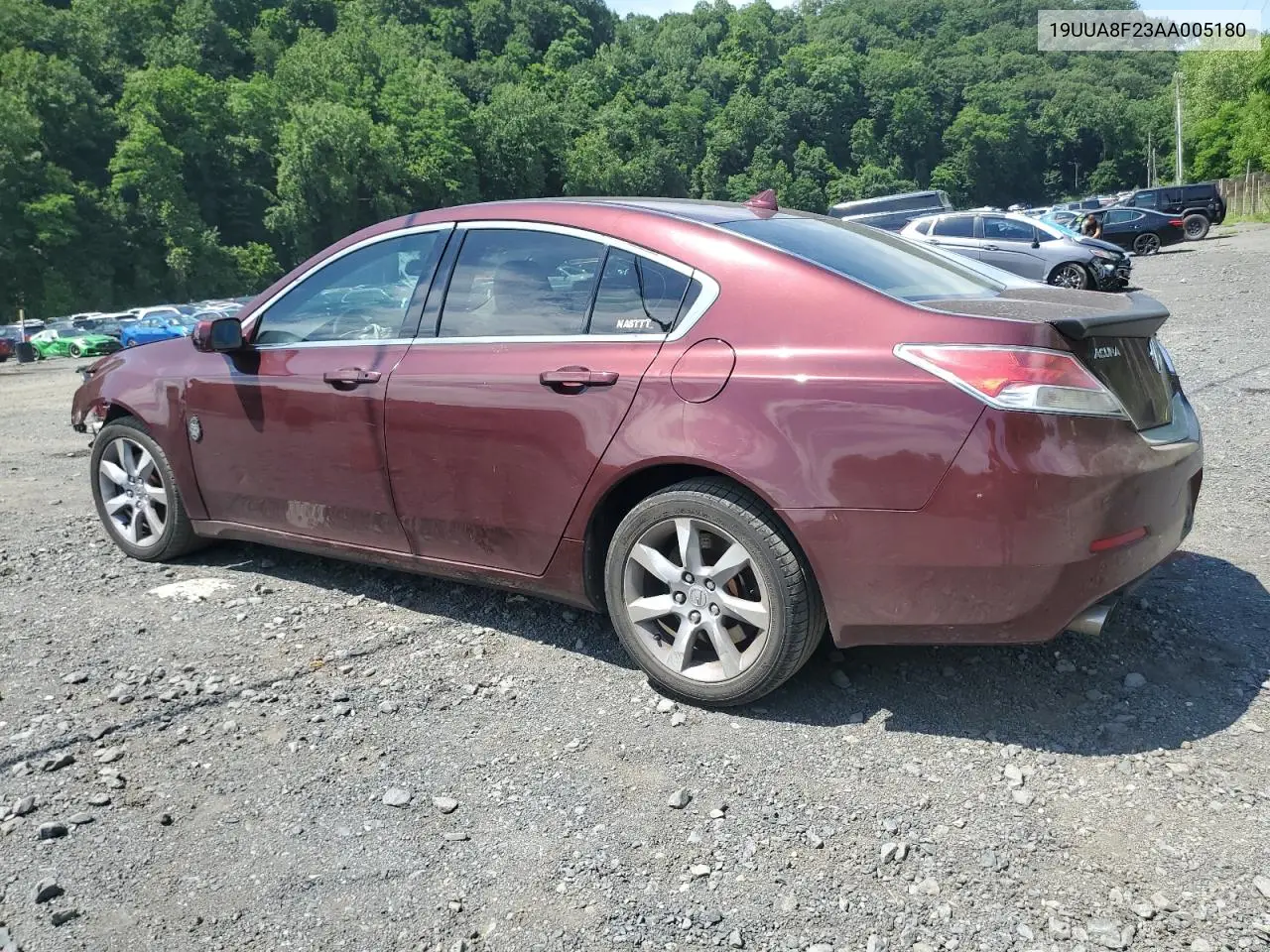 2010 Acura Tl VIN: 19UUA8F23AA005180 Lot: 62842975