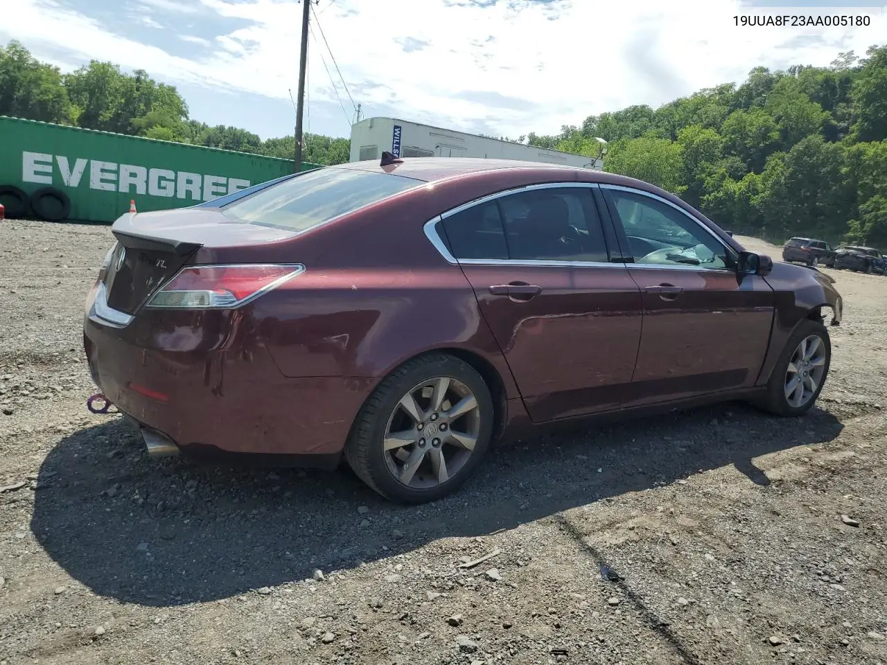 2010 Acura Tl VIN: 19UUA8F23AA005180 Lot: 62842975