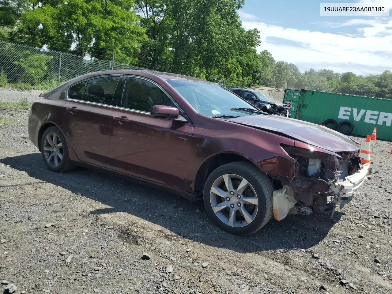 2010 Acura Tl VIN: 19UUA8F23AA005180 Lot: 62842975