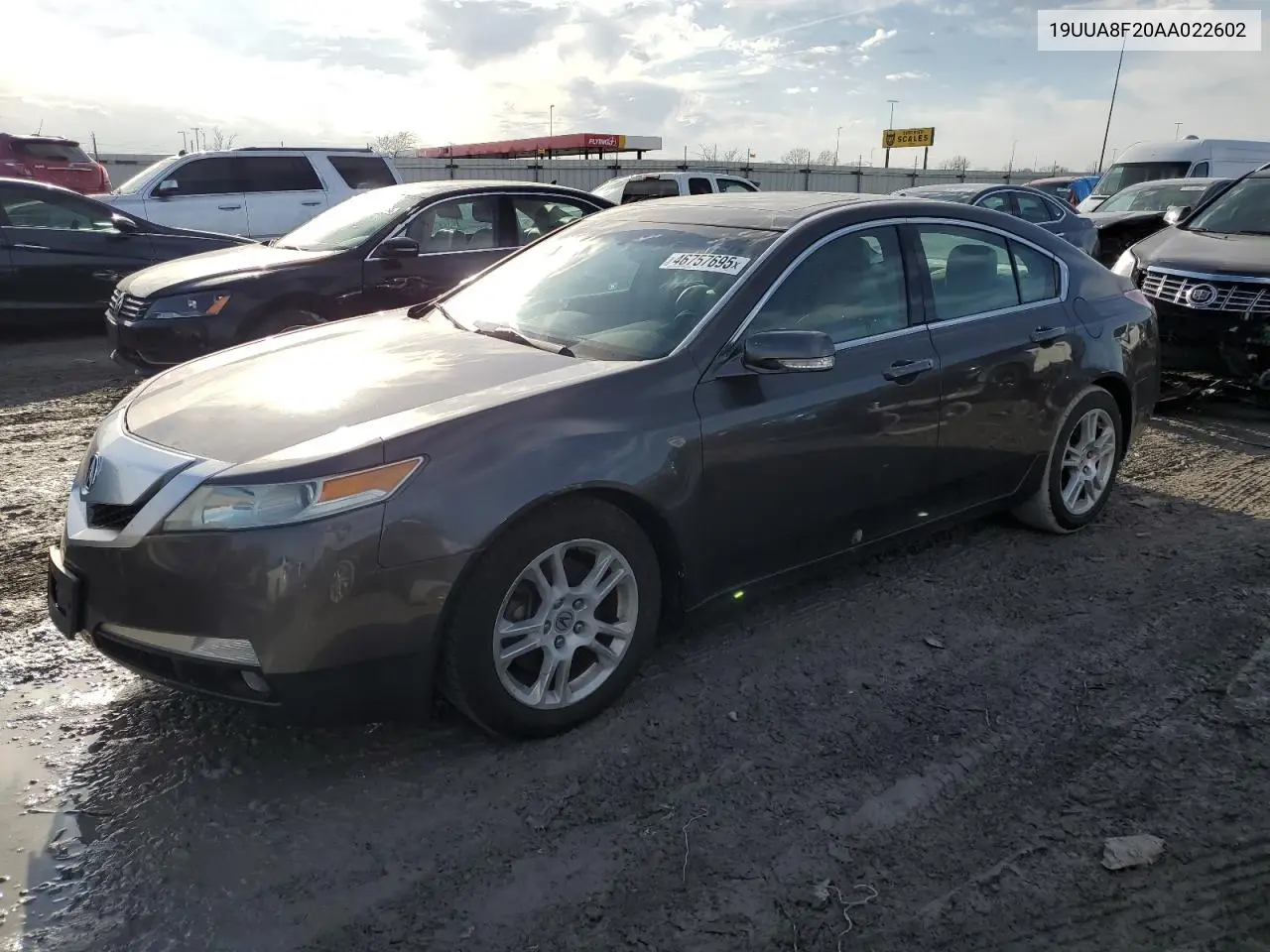 2011 Acura Tl VIN: 19UUA8F20AA022602 Lot: 46757695
