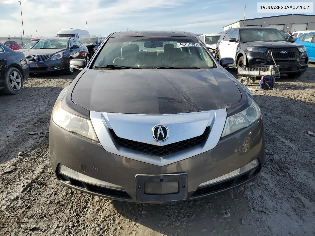 2011 Acura Tl VIN: 19UUA8F20AA022602 Lot: 46757695